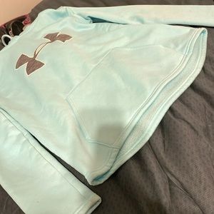 XS Under Armor Light Blue Hoodie